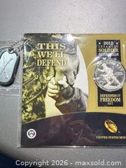 MaxSold Auction: 2012 West Point Commemorative Silver Dollar - Orange (Texas, USA) SELLER MANAGED Estate Sale Online Auction - Camelot Street