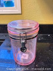 MaxSold Auction: Assorted Storage Jars Lot — Glass, Plastic, Ceramic, Metal, Wood Lids - Orange (Texas, USA) SELLER MANAGED Estate Sale Online Auction - Camelot Street