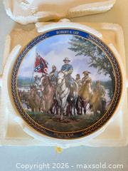 MaxSold Auction: Bradford Exchange Robert E. Lee Limited Edition Collector Plate - Orange (Texas, USA) SELLER MANAGED Estate Sale Online Auction - Camelot Street