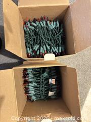 MaxSold Auction: ClusterBrites C9 Multicolor Christmas Lights, Plug-In, Green Wire - Orange (Texas, USA) SELLER MANAGED Estate Sale Online Auction - Camelot Street