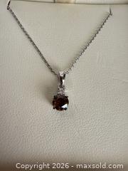 MaxSold Auction: Jared 14K White Gold Solitaire Pendant Necklace, 18 in Chain - Orange (Texas, USA) SELLER MANAGED Estate Sale Online Auction - Camelot Street