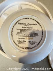 MaxSold Auction: Limited Edition Porcelain Collector Plate — Dogs, Wildlife, Floral - Orange (Texas, USA) SELLER MANAGED Estate Sale Online Auction - Camelot Street