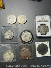 MaxSold Auction: Lot of 5-8 Morgan Silver Dollars, 1884 CC, 1893, 1894, 1903 - Orange (Texas, USA) SELLER MANAGED Estate Sale Online Auction - Camelot Street