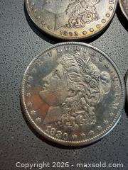 MaxSold Auction: Lot of 6 Morgan Silver Dollars, 1 Dollar, Various Dates - Orange (Texas, USA) SELLER MANAGED Estate Sale Online Auction - Camelot Street
