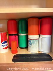 MaxSold Auction: Mixed beverage cups, insulated mugs, lids, gaskets & glass jar - Orange (Texas, USA) SELLER MANAGED Estate Sale Online Auction - Camelot Street