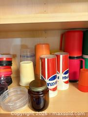 MaxSold Auction: Mixed beverage cups, insulated mugs, lids, gaskets & glass jar - Orange (Texas, USA) SELLER MANAGED Estate Sale Online Auction - Camelot Street