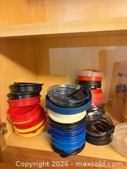 MaxSold Auction: Mixed beverage cups, insulated mugs, lids, gaskets & glass jar - Orange (Texas, USA) SELLER MANAGED Estate Sale Online Auction - Camelot Street