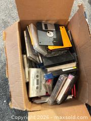 MaxSold Auction: Mixed Media Lot: Audio Cassettes, CDs, Floppies, VHS - Orange (Texas, USA) SELLER MANAGED Estate Sale Online Auction - Camelot Street