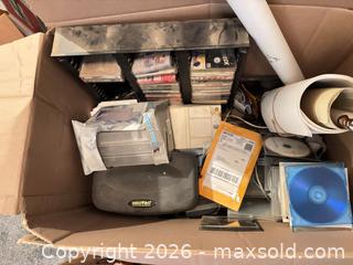 MaxSold Auction: Mixed Media Lot: Audio Cassettes, CDs, Floppies, VHS - Orange (Texas, USA) SELLER MANAGED Estate Sale Online Auction - Camelot Street