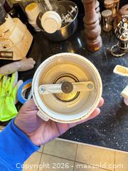 MaxSold Auction: Mixed Pepper Mills, Grinders & Condiment Set - Wood, Plastic, Metal - Orange (Texas, USA) SELLER MANAGED Estate Sale Online Auction - Camelot Street