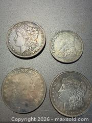 MaxSold Auction: Mixed Silver Dollars – Morgan, Draped/Capped Bust, 1829–1893 - Orange (Texas, USA) SELLER MANAGED Estate Sale Online Auction - Camelot Street