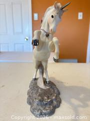 MaxSold Auction: Princeton Gallery Lovers Majesty Porcelain Unicorn Figurine - Orange (Texas, USA) SELLER MANAGED Estate Sale Online Auction - Camelot Street