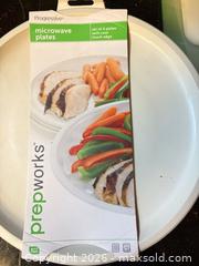 MaxSold Auction: Progressive/Prepworks Assorted Microwave Plates & Mats, Set of 4+ - Orange (Texas, USA) SELLER MANAGED Estate Sale Online Auction - Camelot Street