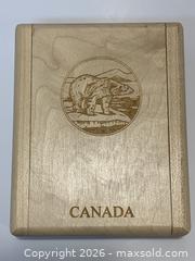 MaxSold Auction: 2000 Canada $2 Specimen coin in Maple Wood Box - New Westminster (British Columbia, Canada) SELLER MANAGED Reseller Online Auction - Canfor Avenue