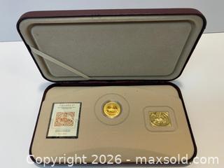 MaxSold Auction: 2001 Royal Canadian Mint & Canada Post 150th Anniversary Set with Silver Coin (92.5% Silver 3 Cent Coin covered with 24-Karat Gold)  - New Westminster (British Columbia, Canada) SELLER MANAGED Reseller Online Auction - Canfor Avenue