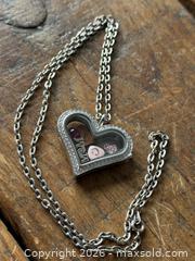 MaxSold Auction: A floating charm locket necklace - New Westminster (British Columbia, Canada) SELLER MANAGED Reseller Online Auction - Canfor Avenue