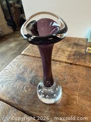 MaxSold Auction: A vintage Swedish  glass bud vase by Bo Borgstrom - New Westminster (British Columbia, Canada) SELLER MANAGED Reseller Online Auction - Canfor Avenue