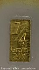 MaxSold Auction: Benchmark Strategic Metals .999 Gold 1/4 Grain 24K Carded - New Westminster (British Columbia, Canada) SELLER MANAGED Reseller Online Auction - Canfor Avenue