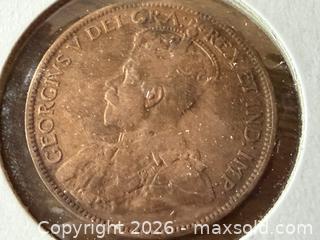 MaxSold Auction: King George antique penny - New Westminster (British Columbia, Canada) SELLER MANAGED Reseller Online Auction - Canfor Avenue