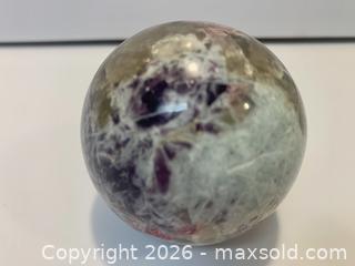 MaxSold Auction: Mineral Sphere — Purple, Green, Pink, Translucent - New Westminster (British Columbia, Canada) SELLER MANAGED Reseller Online Auction - Canfor Avenue