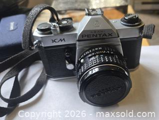 MaxSold Auction: Pentax Asahi K?series 35mm Film SLR w/ Pentax Manual Lens - New Westminster (British Columbia, Canada) SELLER MANAGED Reseller Online Auction - Canfor Avenue