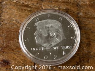 MaxSold Auction: Trump coin - New Westminster (British Columbia, Canada) SELLER MANAGED Reseller Online Auction - Canfor Avenue