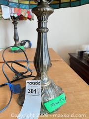 MaxSold Auction: Brass Stain Glass Lamp - Greater Napanee (Ontario, Canada) PARTNER MANAGED Moving Online Auction - Newburgh Road