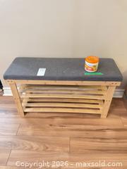 MaxSold Auction: Hall Bench with Shoe Rack - Greater Napanee (Ontario, Canada) PARTNER MANAGED Moving Online Auction - Newburgh Road
