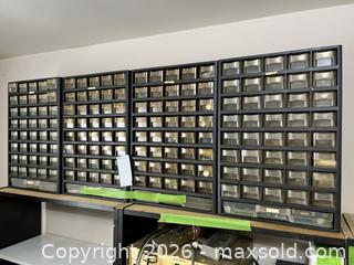 MaxSold Auction: Metal Storage Units for Small Parts - Greater Napanee (Ontario, Canada) PARTNER MANAGED Moving Online Auction - Newburgh Road