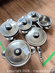 MaxSold Auction: Stainless Steel Pots - Greater Napanee (Ontario, Canada) PARTNER MANAGED Moving Online Auction - Newburgh Road