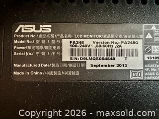 MaxSold Auction: Asus - 24" Computer LCD Monitor (Asus PA248) - San Jose (California, USA) SELLER MANAGED Moving Online Auction - Paladin Drive