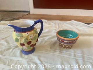 MaxSold Auction: Ceramic Pitcher and Bowl - San Jose (California, USA) SELLER MANAGED Moving Online Auction - Paladin Drive