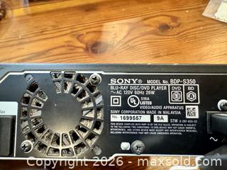MaxSold Auction: Sony DVD Player - BDP-S350 - San Jose (California, USA) SELLER MANAGED Moving Online Auction - Paladin Drive