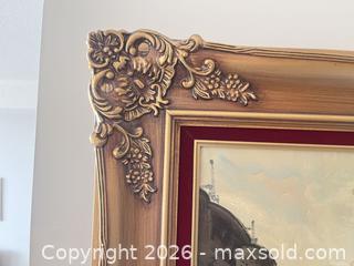 MaxSold Auction: Framed Oil on Board Signed by Bassini - Burlington (Ontario, Canada) PARTNER MANAGED Estate Sale Online Auction - Cumberland Avenue (STORAGE)