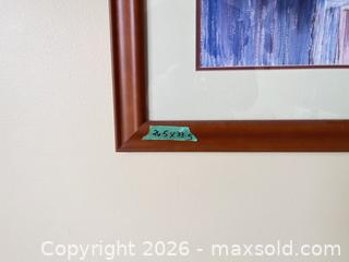 MaxSold Auction: Framed Picture by Emily James and Wall Clock - Burlington (Ontario, Canada) PARTNER MANAGED Estate Sale Online Auction - Cumberland Avenue (STORAGE)