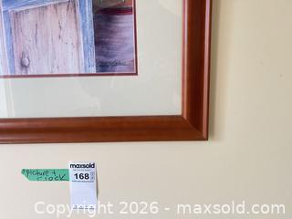 MaxSold Auction: Framed Picture by Emily James and Wall Clock - Burlington (Ontario, Canada) PARTNER MANAGED Estate Sale Online Auction - Cumberland Avenue (STORAGE)