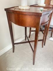 MaxSold Auction: Pair of Vintage Mahogany Side Tables  - Burlington (Ontario, Canada) PARTNER MANAGED Estate Sale Online Auction - Cumberland Avenue (STORAGE)