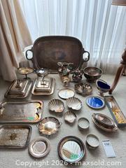 MaxSold Auction: Silver Plate Serving Pieces - Burlington (Ontario, Canada) PARTNER MANAGED Estate Sale Online Auction - Cumberland Avenue (STORAGE)