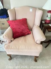 MaxSold Auction: Vintage Wingback Chair  - Burlington (Ontario, Canada) PARTNER MANAGED Estate Sale Online Auction - Cumberland Avenue (STORAGE)