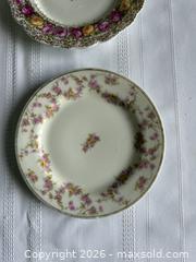 MaxSold Auction: Assorted Vintage Floral Porcelain Plates: Bread & Butter Plate BWD52 by BAWO & DOTTER, Mid-Century Cake Handled Plate, & More! - San Jose (California, USA) SELLER MANAGED Estate Sale Online Auction - Avenida Arboles