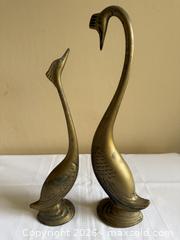 MaxSold Auction: STUNNING Vintage Mid-Century Ceramic Art Pottery Gold-Tone CRANES / Long-Neck Birds - San Jose (California, USA) SELLER MANAGED Estate Sale Online Auction - Avenida Arboles