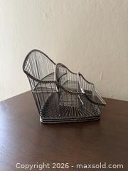 MaxSold Auction: Vintage 3-Tiered Desktop Metal Wire Mail Organizer - San Jose (California, USA) SELLER MANAGED Estate Sale Online Auction - Avenida Arboles