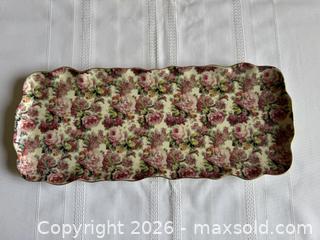 MaxSold Auction: Vintage Royal Albert Old Country Rose Chintz Collection Sandwich Tray - San Jose (California, USA) SELLER MANAGED Estate Sale Online Auction - Avenida Arboles