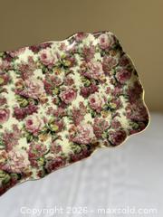 MaxSold Auction: Vintage Royal Albert Old Country Rose Chintz Collection Sandwich Tray - San Jose (California, USA) SELLER MANAGED Estate Sale Online Auction - Avenida Arboles