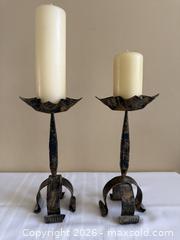 MaxSold Auction: Vintage Rustic Iron Tabletop Candle Holders w/ Prickets, Southwestern Home Decor Spanish - San Jose (California, USA) SELLER MANAGED Estate Sale Online Auction - Avenida Arboles