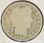 MaxSold Auction: 1898 US Silver Barbra Quarter Dollar  - Newmarket (Ontario, Canada) PARTNER MANAGED Reseller Online Auction - Walter Avenue