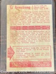 MaxSold Auction: 1955-6 Parkhurst George Armstrong Hockey Collectible Trading Card    - Newmarket (Ontario, Canada) PARTNER MANAGED Reseller Online Auction - Walter Avenue