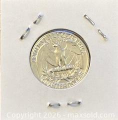 MaxSold Auction: 1963 US Silver Proof-Like Washington Quarter Dollar  - Newmarket (Ontario, Canada) PARTNER MANAGED Reseller Online Auction - Walter Avenue