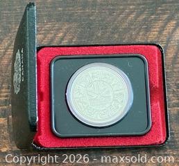 MaxSold Auction: 1978 Cdn. Silver 11th Commonwealth Games Case 1 Dollar  - Newmarket (Ontario, Canada) PARTNER MANAGED Reseller Online Auction - Walter Avenue