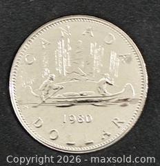 MaxSold Auction: 1980 Cdn. Double 1 Cent Coin Set  - Newmarket (Ontario, Canada) PARTNER MANAGED Reseller Online Auction - Walter Avenue